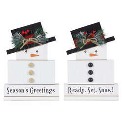 Item 601133 Snowman Tabletop Sign