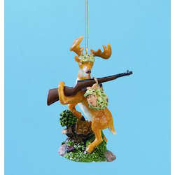 Item 601226 Deer Gets Hunter Ornament