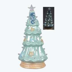 Item 601263 Nautical LED Christmas Tree With White Lights