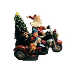 Item 601513 Light Up Santa Claus With Child Motorcycle