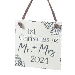 Item 609039 Mr And Mrs 1st Christmas 2024 Ornament