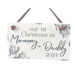 Item 609040 1st Christmas As Mommy And Daddy 2024 Ornament