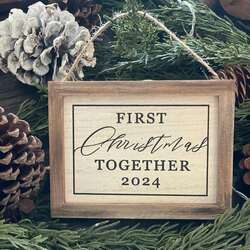 Item 609046 First Christmas Together 2024 Ornament