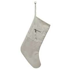 Item 609049 thumbnail White Zipper Stocking