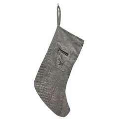 Item 609050 thumbnail Gray Zipper Stocking