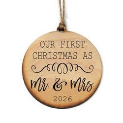 Item 613053 thumbnail Our First Christmas As Mr. Mrs. 2026 Ornament