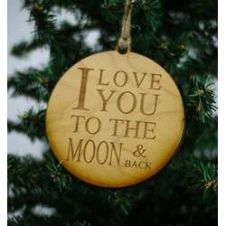 Item 613280 thumbnail I Love You To The Moon And Back Ornament