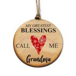 Item 613285 thumbnail My Greatest Blessings Call Me Grandma Ornament