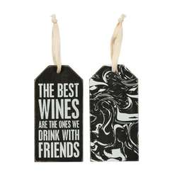 Item 642047 With Friends Bottle Tag Ornament