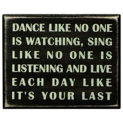 Item 642048 Dance Like No One Is Watching Box Sign