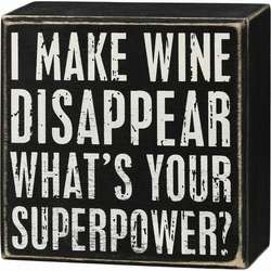Item 642056 Wine Disappear Box Sign