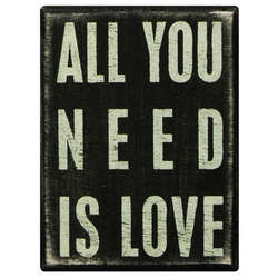 Item 642060 All You Need Is Love Box Sign