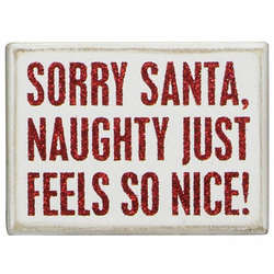 Item 642074 Sorry Santa Box Sign