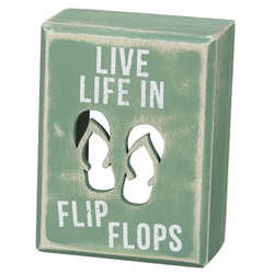 Item 642089 Flip Flops Box Sign