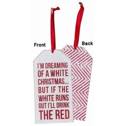 Item 642110 I'm Dreaming of a White Christmas Bottle Tag