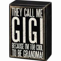 Item 642115 Call Me Gigi Box Sign