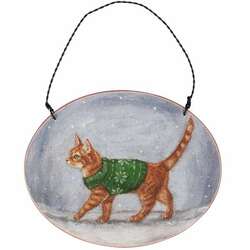 Item 642131 thumbnail Cozy Orange Cat Ornament