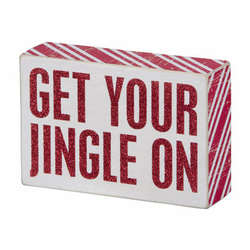 Item 642157 Get Your Jingle On Box Sign