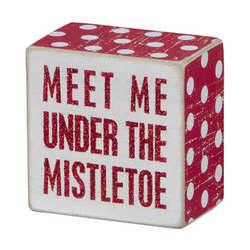 Item 642159 Mistletoe Box Sign
