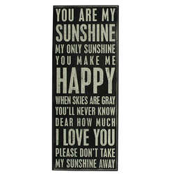 Item 642189 You Are My Sunshine Box Sign