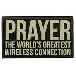 Item 642199 Prayer/Wireless Connection Box Sign