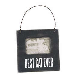 Item 642219 Best Cat Ever Mini Photo Frame Ornament