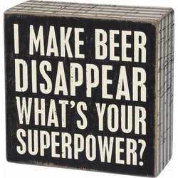 Item 642248 Beer Disappear Box Sign
