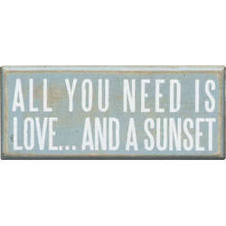 Item 642261 All You Need Is Love...and A Sunset Box Sign
