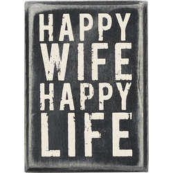 Item 642274 Happy Wife Box Sign