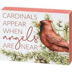 Item 642458 Box Sign Cardinals Appear