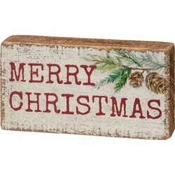 Item 642514 thumbnail Merry Christmas Box Sign