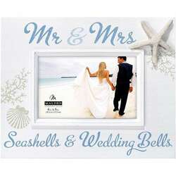 Item 647004 thumbnail Seashells and Wedding Bells Photo Frame