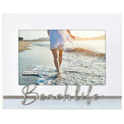 Item 647012 Beach Life Metal Inlay Picture Frame