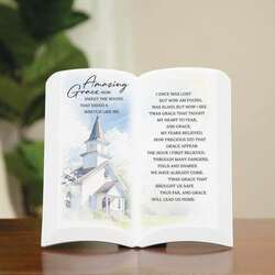 Item 655009 thumbnail Amazing Grace Book Easel Plaque