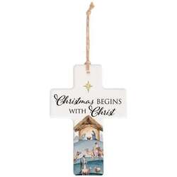Item 655017 thumbnail Nativity Cross Ornament