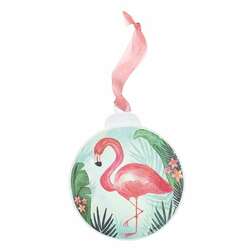Item 657188 Flamingo Metal Ornament