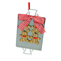 Item 803025 Baking Tray With Gingerbread Man Ornament