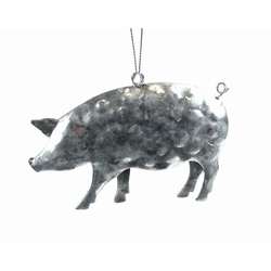 Item 803026 Silver Pig Ornament
