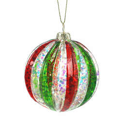 Item 803041 Striped Ball Ornament