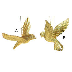 Item 805006 Gold Glitter Dove Ornament