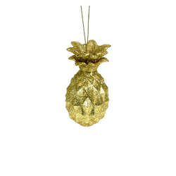 Item 805014 thumbnail Gold Glitter Pineapple Ornament