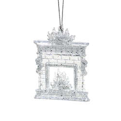 Item 805019 Silver Fireplace Ornament