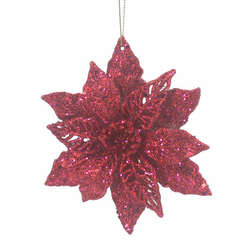 Item 805039 Red Poinsettia Ornament