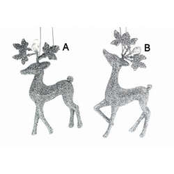 Item 808016 Silver Reindeer Ornament