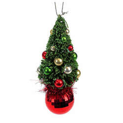 Item 808024 Sisal Tree With Ornaments