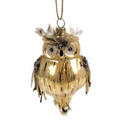 Item 808038 thumbnail Gold/Brown Owl Ornament