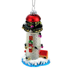 Item 808049 Lighthouse With Bulbs Ornament