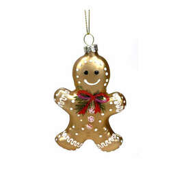 Item 808089 thumbnail Glass Gingerbread Man Ornament