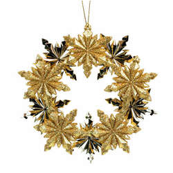 Item 812054 thumbnail Gold Snowflake Wreath Ornament