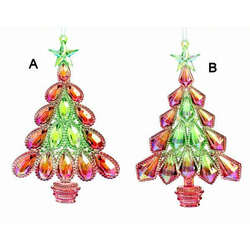 Item 818012 Pink/Green Iridescent Tree Ornament